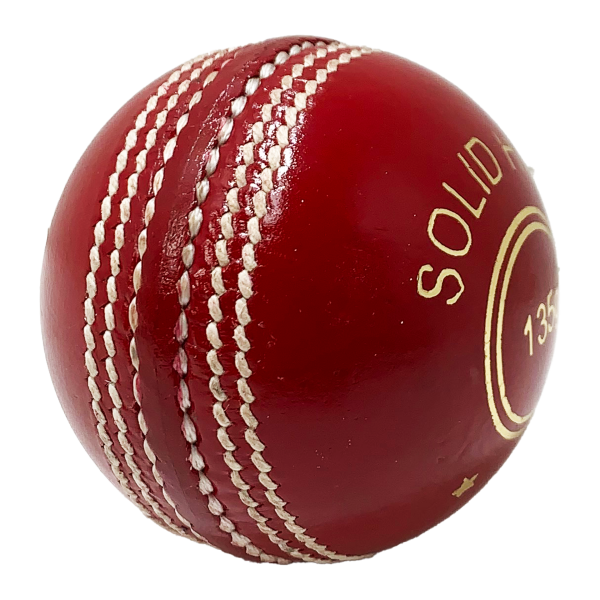 Champ 135g Cricket Ball – RED - Image 2