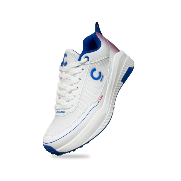 Champ C300 Rubber – Cricket Shoes – White and Blue - Image 5