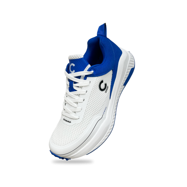 Champ C500 Rubber – Cricket Shoes – White and Blue