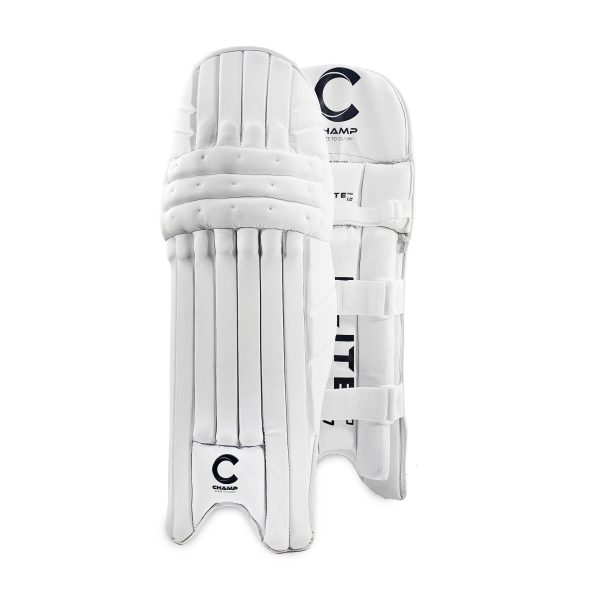 Champ Elite Pro 1.0 – Light Weight – Batting Leg Guard – Black And White