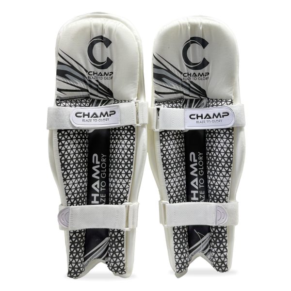 Champ Elite Moulded – Light Weight – Pads – Ambidextrous – Black and White – Adult - Image 3