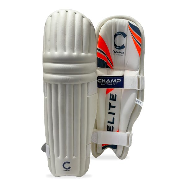 Champ Elite Moulded – Light Weight – Pads – Ambidextrous – Orange and White – Youth - Image 2