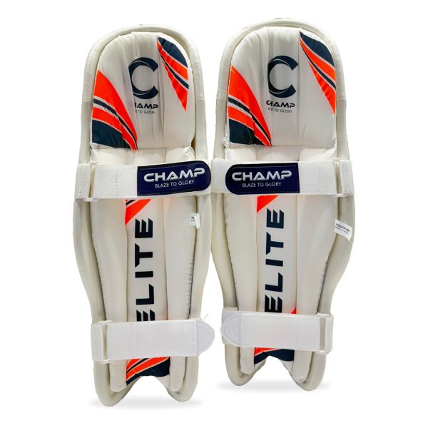 Champ Elite Moulded – Light Weight – Pads – Ambidextrous – Orange and White – Youth - Image 3