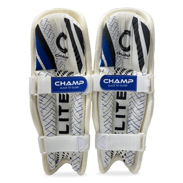 Champ Elite Moulded – Light Weight – Pads – Ambidextrous – Royal Blue and White - Image 2
