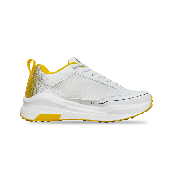 Champ C300 Rubber – Cricket Shoes – White and Yellow - Image 4