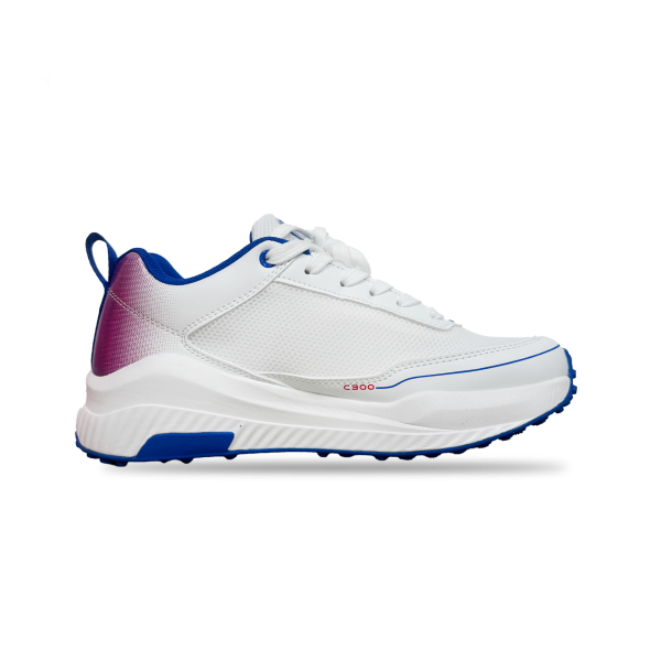 Champ C300 Rubber – Cricket Shoes – White and Blue - Image 2