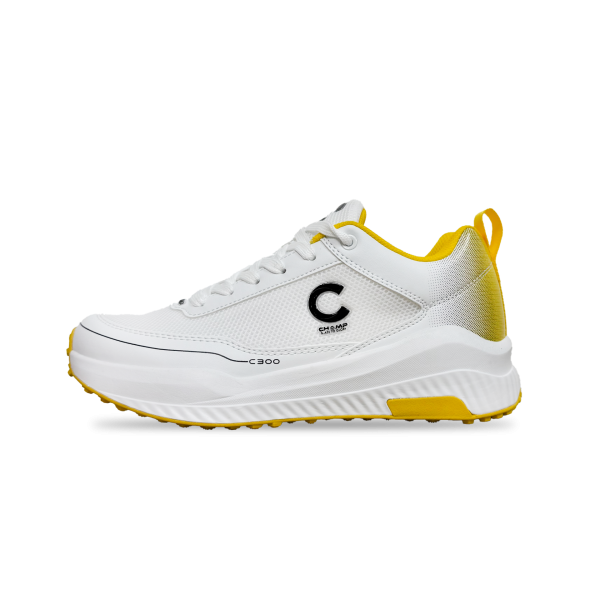 Champ C300 Rubber – Cricket Shoes – White and Yellow - Image 3