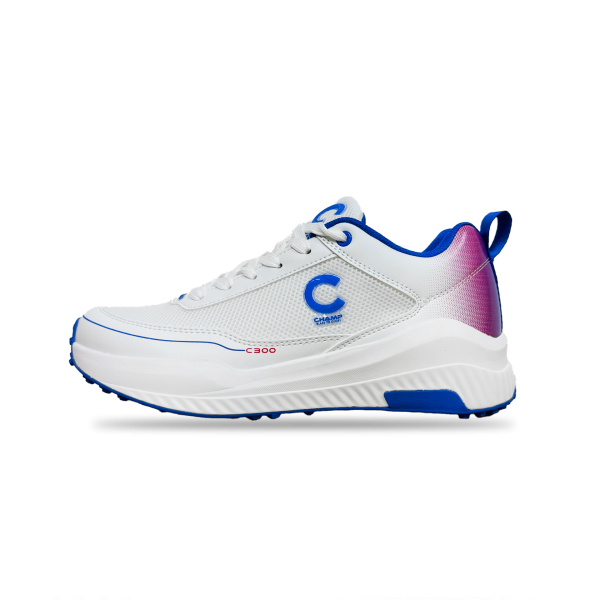 Champ C300 Rubber – Cricket Shoes – White and Blue