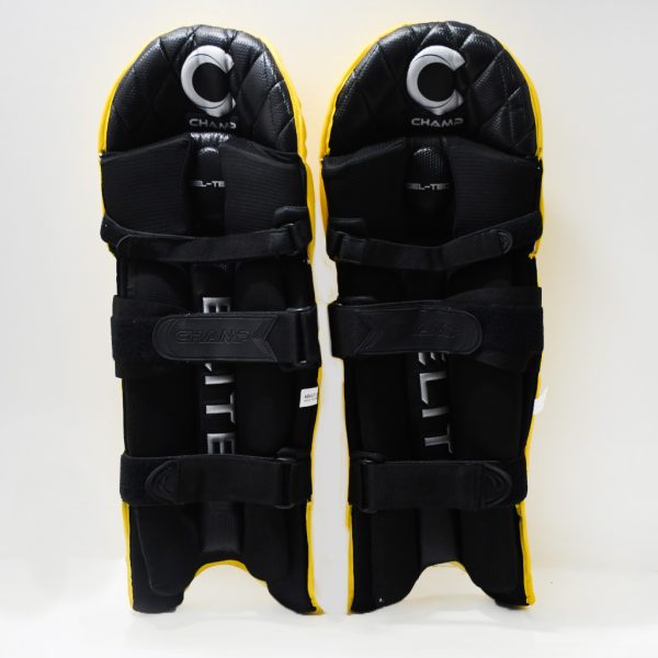 Champ Elite Batting Leg Guard (Pro) – Yellow - Image 3