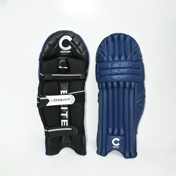 Champ Elite Pro Batting Leg Guard (Pro) – Navy Blue - Image 2