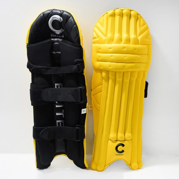 Champ Elite Batting Leg Guard (Pro) – Yellow - Image 2